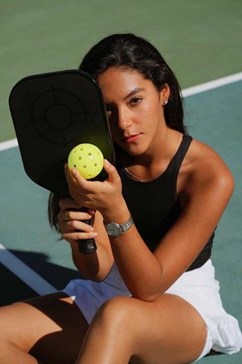 Woman With Pickleball Kit at Lido Apartment Homes @ Hailey, ID, Hailey, Idaho